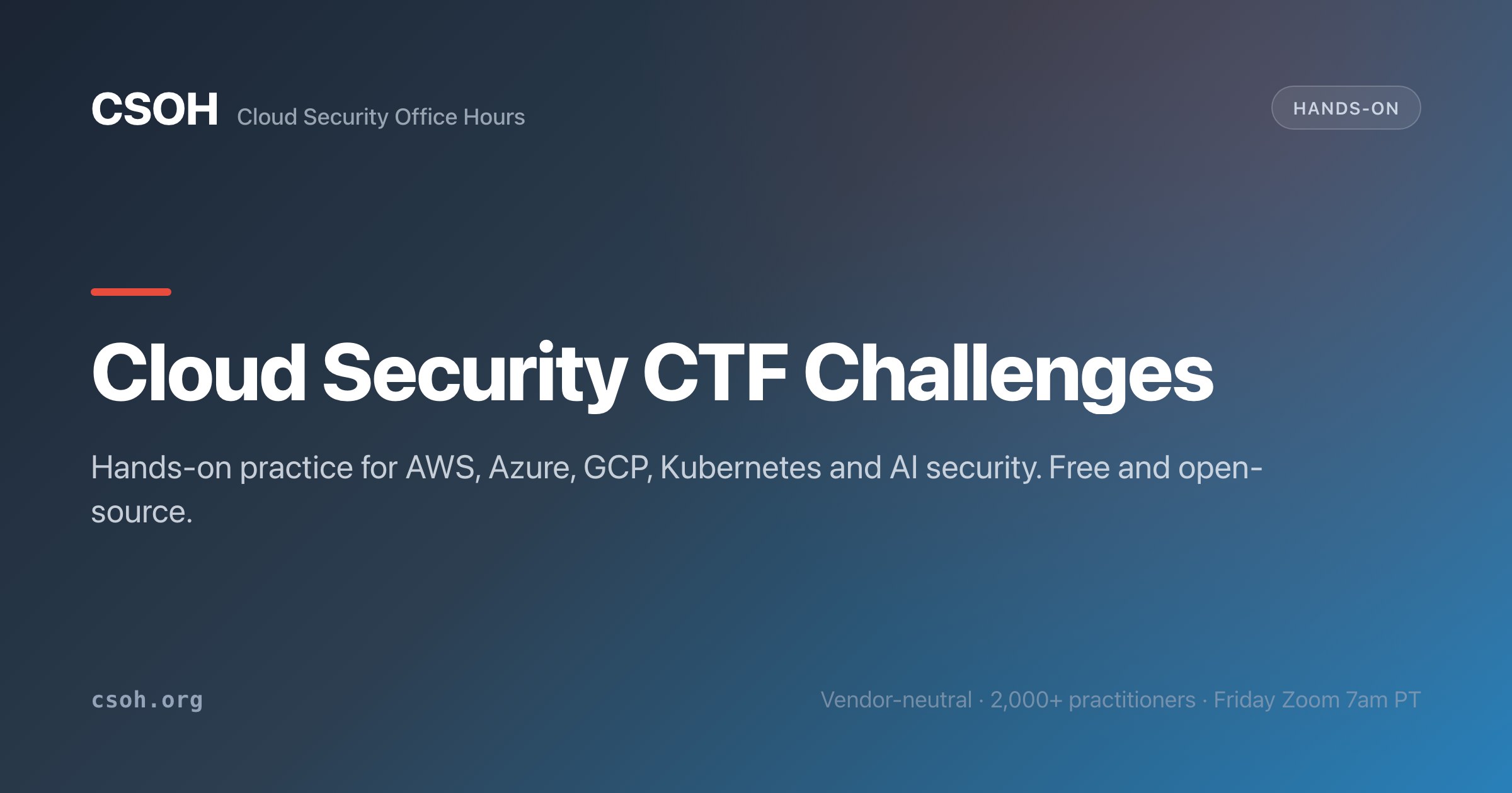 Cloud Security CTF Challenges